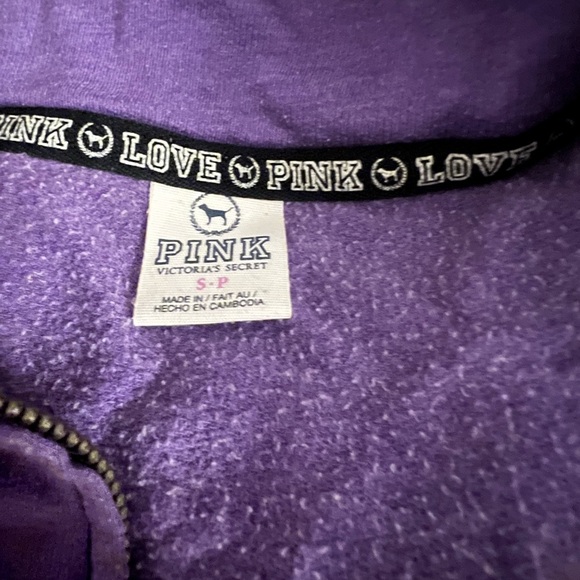 PINK Victoria’s Secret Quarter Zip Size Small - Picture 3 of 5